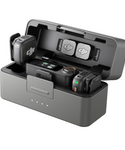 DJI Mic 3 (2 TX + 1 RX + estuche de carga), micrófono inalámbrico para iPhone/cámara/Android, ultraligero, control de ganancia adaptativo para un volumen equilibrado, antiinterferencias de doble banda