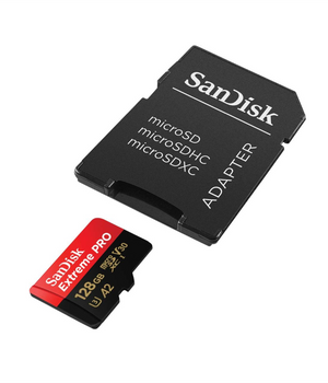 SanDisk Tarjeta Extreme PRO microSD con adaptador de 128 GB