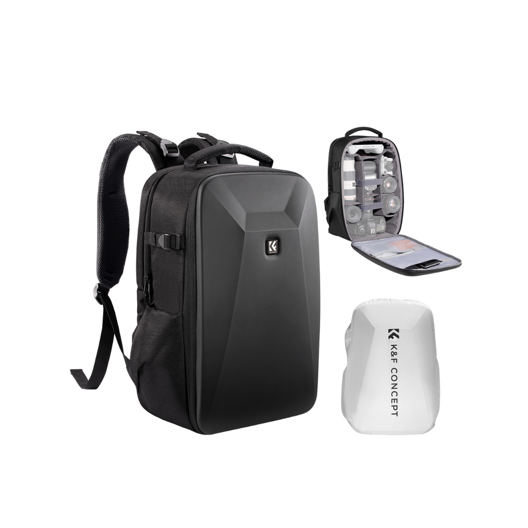K&F Concept Mochila multifuncional de cámara dura de 22L Nature Wander