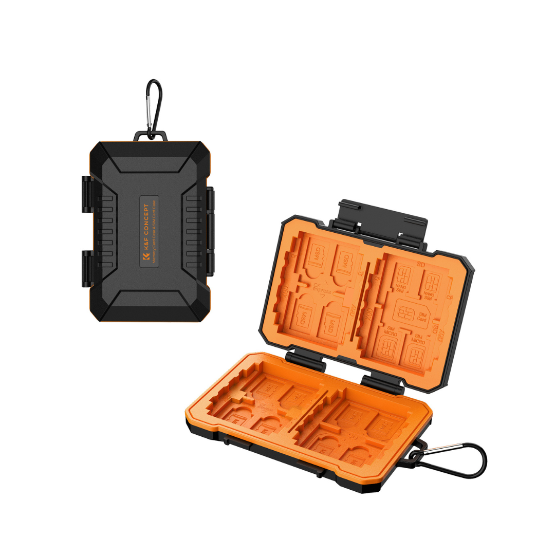 K&F Concept KF31.080 Estuche Impermeable para Tarjetas de Memoria y SIM (29 Ranuras)