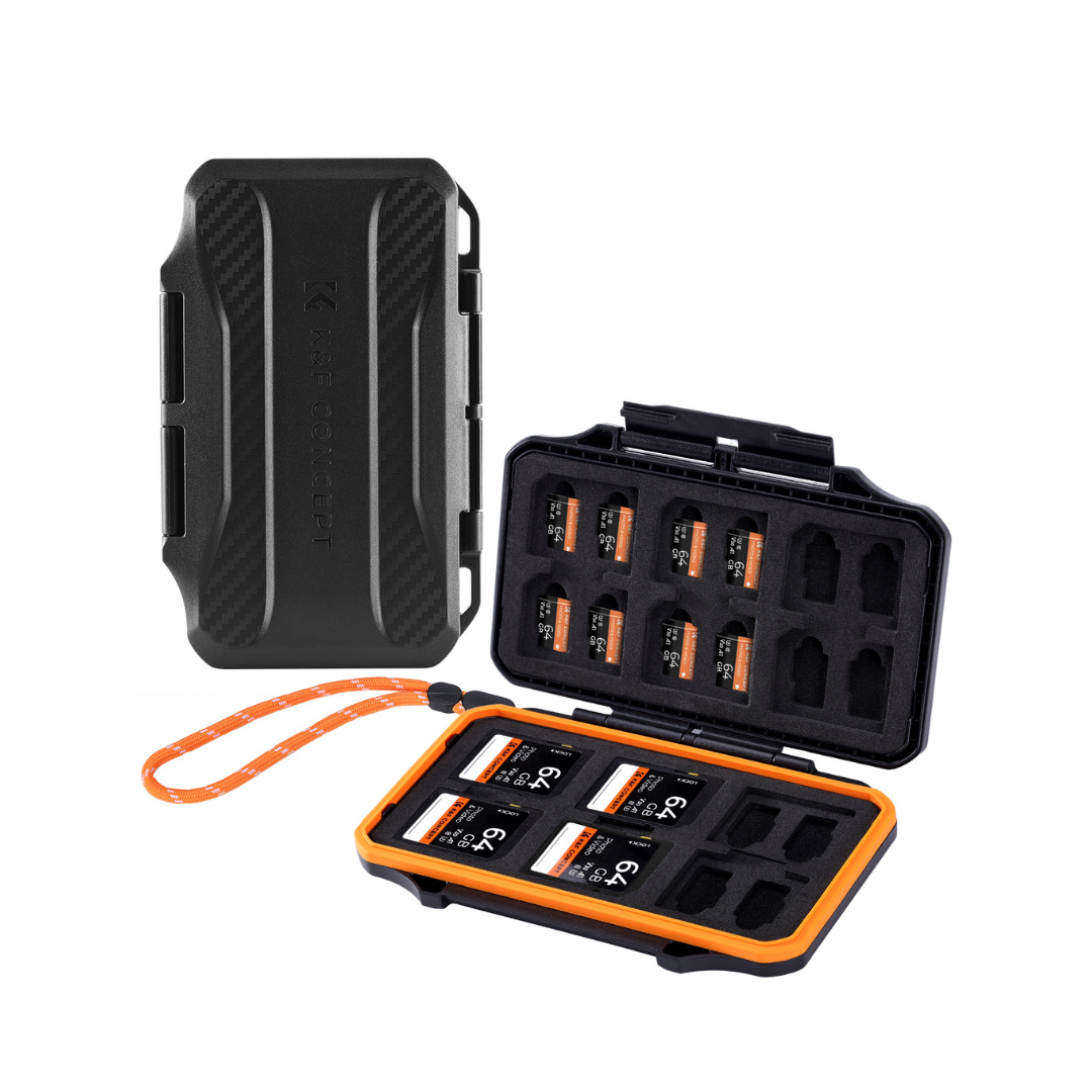 K&F Concept KF31.106 Estuche Impermeable para Tarjetas SD y MicroSD (36 Ranuras)