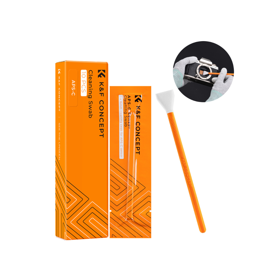 K&F Concept SKU.1697 Kit de Limpieza para Sensor APS-C 16 mm (10 Hisopos)