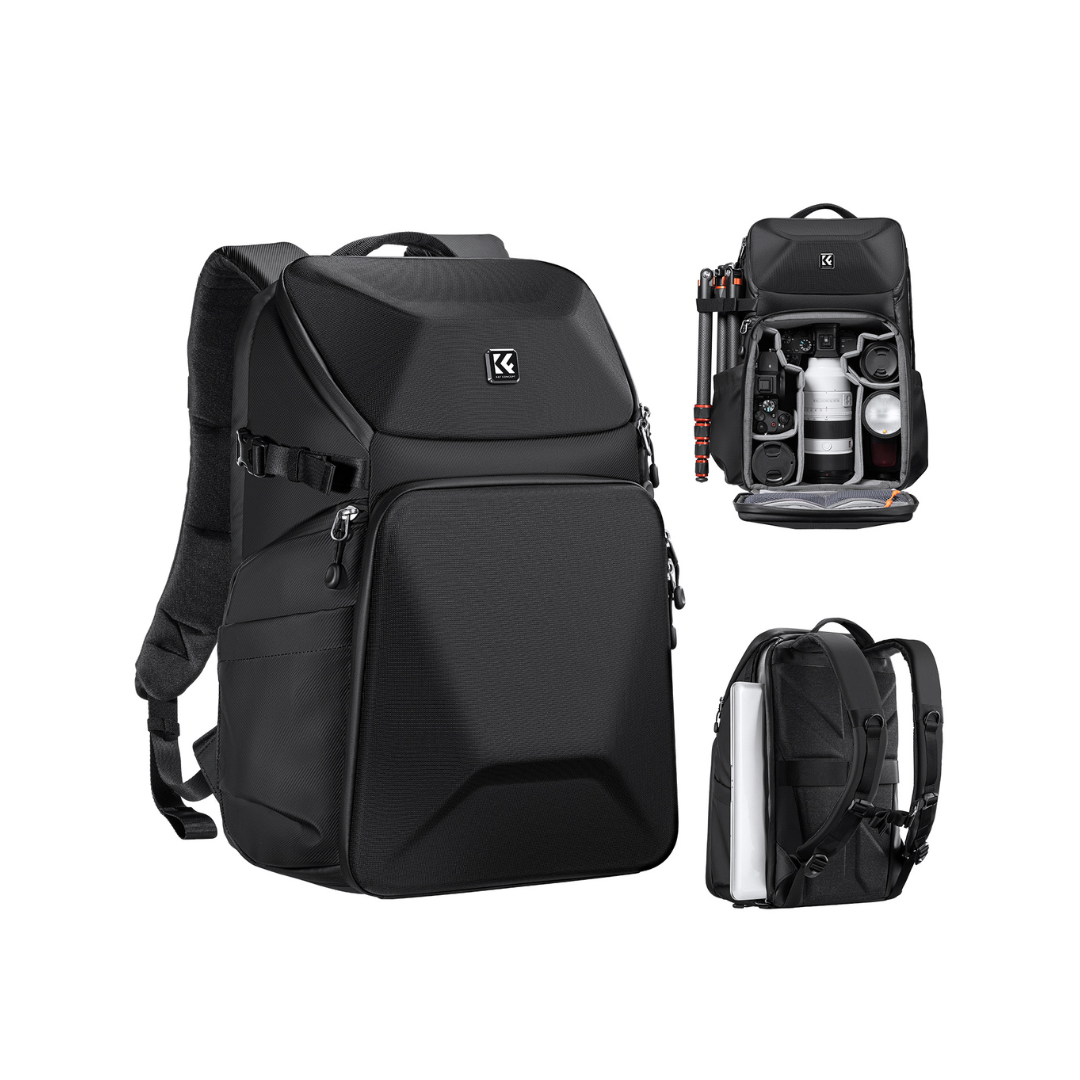 K&F Concept Mochila para Cámara de 20L compartimento para portátil y trípode de 15,6"