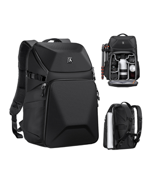K&F Concept Mochila para Cámara de 20L compartimento para portátil y trípode de 15,6"