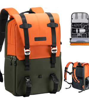 K&F Concept Mochila de 20L para Cámara DSLR con Compartimento para Laptop 15.6"