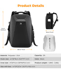 K&F Concept Mochila multifuncional de cámara dura de 22L Nature Wander