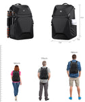 K&F Concept Mochila para Cámara de 20L compartimento para portátil y trípode de 15,6"