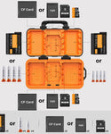 K&F Concept KF31.079 Portatarjetas para baterías de cámara y SD