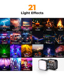 K&F Concept KF34.036 Luz LED RGB Portátil 2500K-9900K CRI 96+ para Fotografía y Video