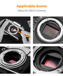 K&F Concept SKU.1697 Kit de Limpieza para Sensor APS-C 16 mm (10 Hisopos)