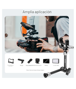 NEEWER – Brazo Mágico Ajustable 9.8” (25 cm) con Súper Abrazadera