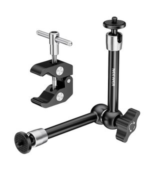 NEEWER – Brazo Mágico Ajustable 9.8” (25 cm) con Súper Abrazadera