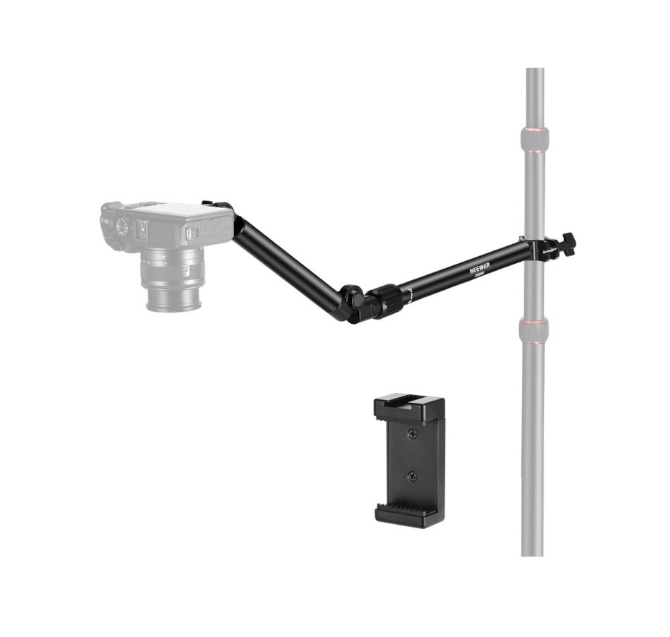 NEEWER DS009 Brazo de Montaje Superior para Cámara y Teléfono (22" / 56 cm)