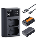 K&amp;F CONCEPT Kit de Baterías NP-FZ100 (2280 mAh) + Cargador Dual