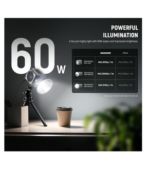 NEEWER HS60B – Mini Luz de Video LED Bicolor de 60W con Control por App