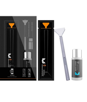 VSGO VS-S03E Kit de limpieza de sensor full frame, 12 hisopos de sensor full frame y liquido de limpieza de de 0.3 fl oz
