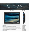 Neewer F100 Monitor 7" HD IPS 1280x800 entrada HDMI, con batería de iones de litio F750 de 4400 mAh