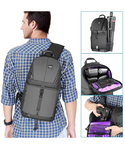 Neewer Mochila de almacenamiento profesional para cámara DSLR (interior morado)