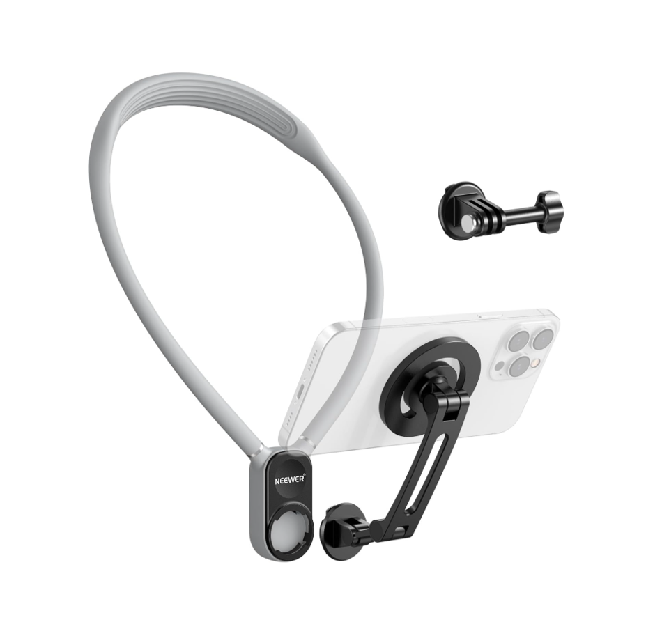 NEEWER GP16 Soporte Magnético de Cuello para Cámara de Acción y Teléfono