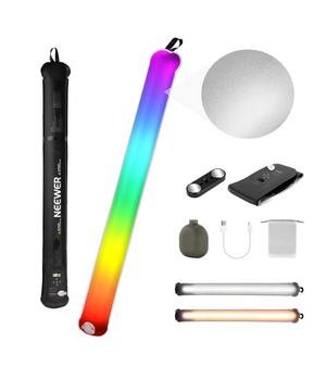 NEEWER BASICS GC30C-RGB – Varita de Luz LED RGB 30W (Inflable, 90cm)