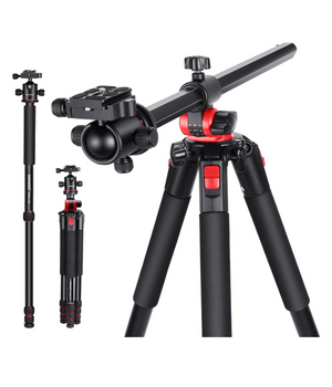 NEEWER N284L+G0 Trípode de Cámara de 79" con Columna Central y Cabeza Esférica de Aluminio