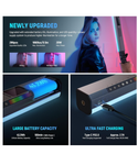 Neewer RGB2 Barra de Luz LED RGB con Visores Metálicos (40 cm)