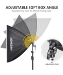 NEEWER Kit de Softbox de 24 x 24 pulgadas