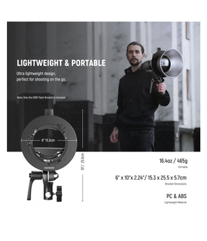 NEEWER CRB1 Soporte de Montaje Bowens Tipo S para Flash