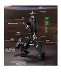 Soporte de Cámara Super Clamp 360° con Brazo Mágico de Doble Cabeza Esférica