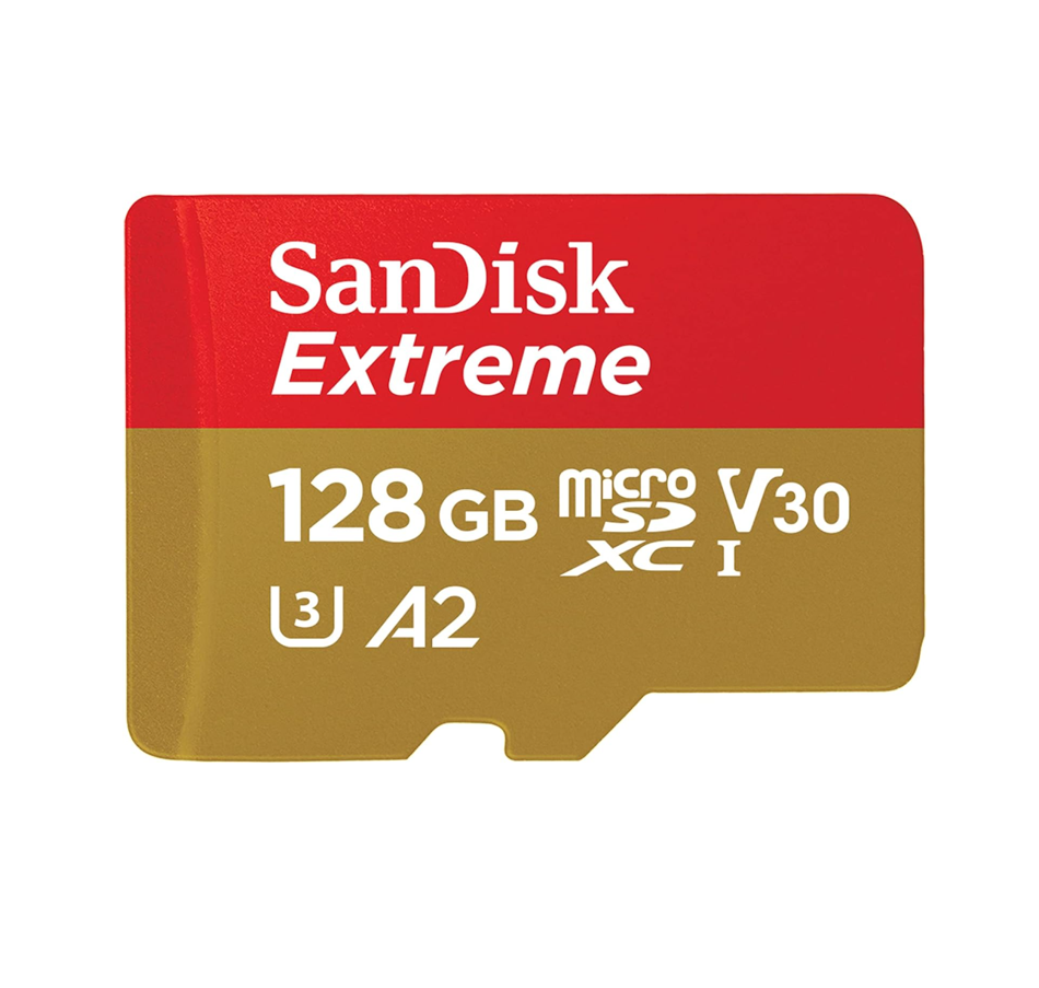 SanDisk 128GB Extreme microSDXC UHS-I con Adaptador