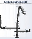 NEEWER ST008 Soporte de escritorio para cámara con 2 brazos de pluma para dispositivos de fotografía