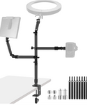 NEEWER ST008 Soporte de escritorio para cámara con 2 brazos de pluma para dispositivos de fotografía