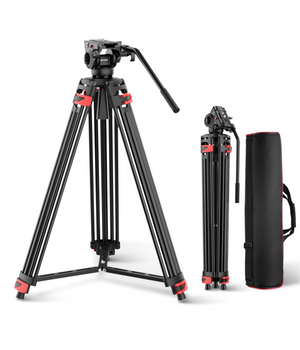 NEEWER TP37 Trípode de 74 pulgadas con cabezal fluido