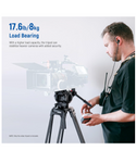 NEEWER TP37 Trípode de 74 pulgadas con cabezal fluido