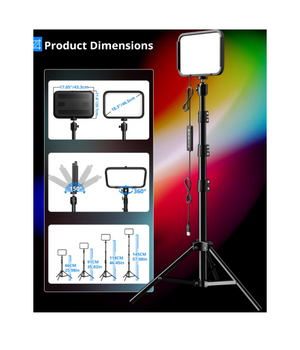 UBeesize Paquete de 2 Luces RGB para Fotografía