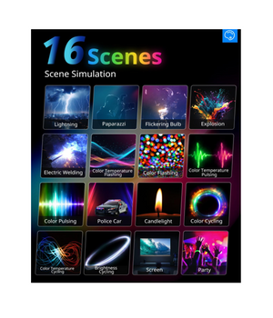 UBeesize Paquete de 2 Luces RGB para Fotografía