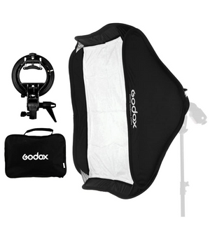 GODOX Softbox plegable de 24 x 24 pulgadas / 60cmx60cm, con soporte tipo Bowens