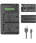 Neewer NP-F550 - Juego de 2 baterias con cargador dual