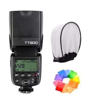 Godox TT600 Speedlite Flash con transmisión inalámbrica integrada de 2.4 G / zapata universal