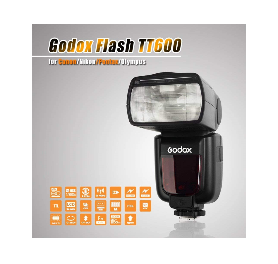 Flash Godox TT600 manual con sincronización en HSS