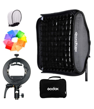 Godox Softbox con coporte S2 de 32 x 32 pulgadas / 80cmx80cm