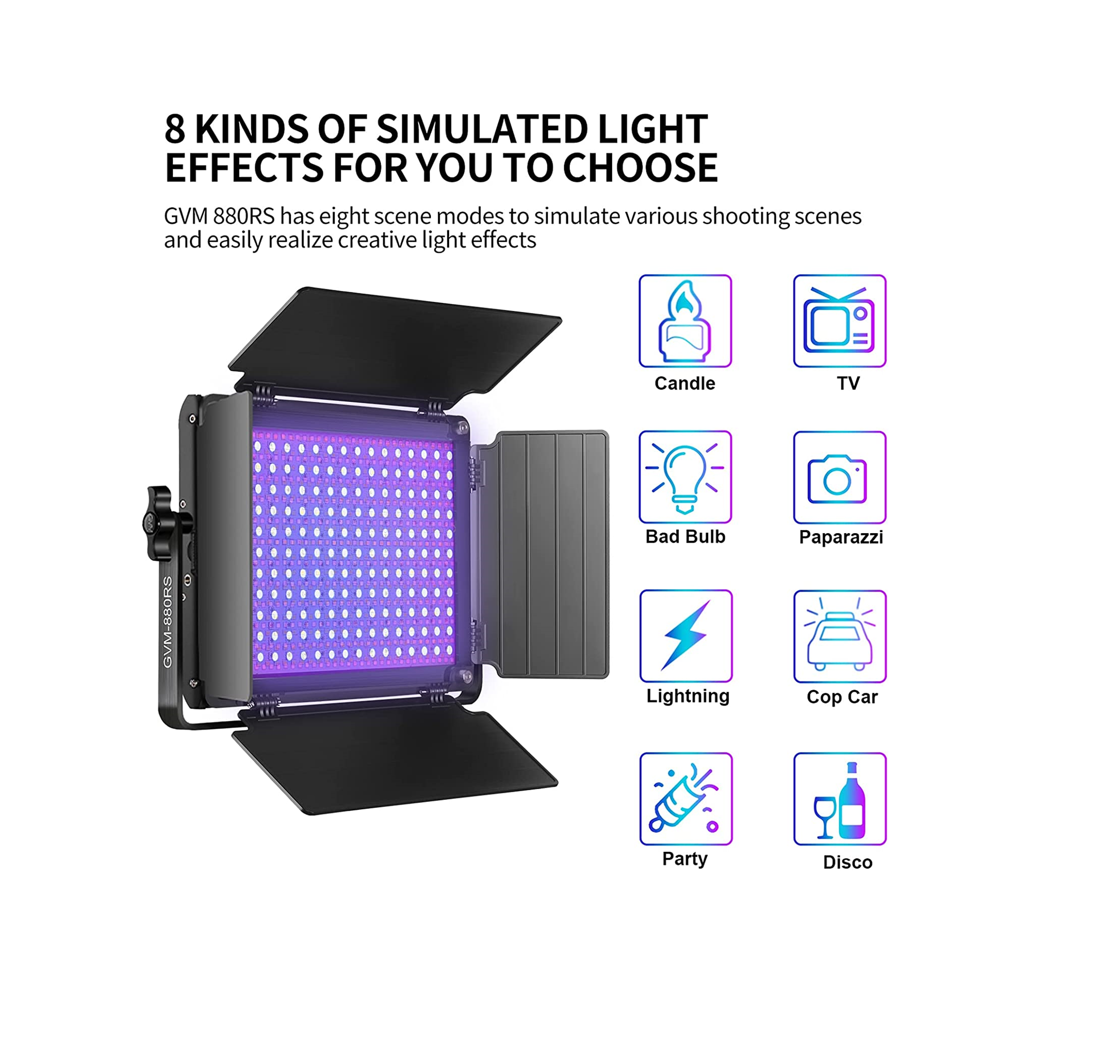 Softbox LED GVM RGB Con App - Luce Video Professionale Per Studio E YouTube - Foto 1
