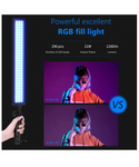 Neewer Paquete de 2 barras LED RGB con control remoto de 2.4 G,