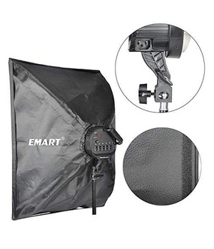 Emart Kit de 2 Softbox de 20.0 x 28.0 in, con cabezal de 5 focos