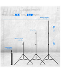 Neewer Trípode de aluminio de 6.23 pies/74.8 pulgadas