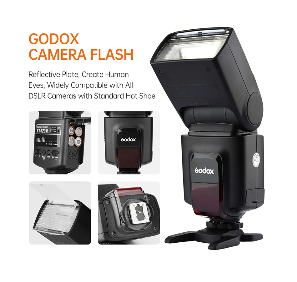 GODOX TT520 Flash inalámbrico con receptor integrado y transmisor RT –  photostore.sv
